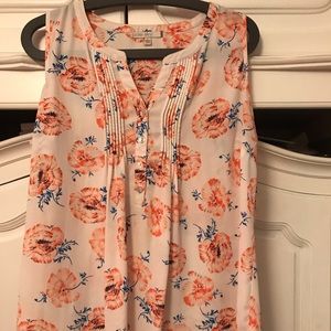 Maternity flowery  tank